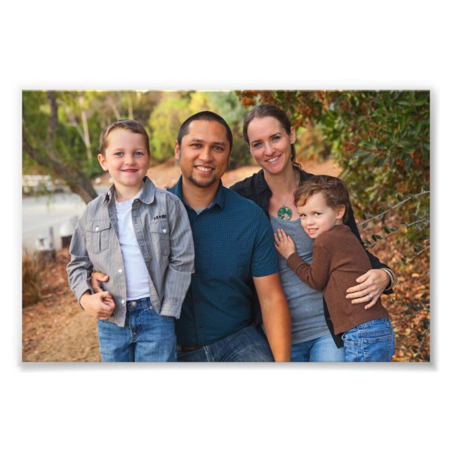 Family Portrait 5x7 Landscape Photo (Front)