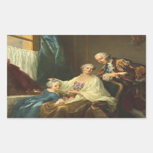 Family Portrait By François-Hubert Drouais Sticker