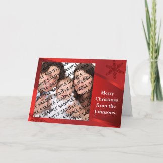 Family Portrait Christmas Greeting Card Template
