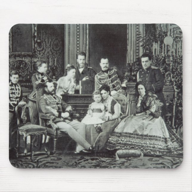Family Portrait of Emperor Alexander II Mouse Pad (Front)