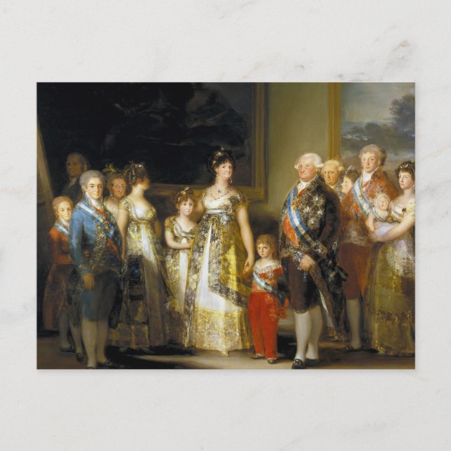 Family portrait of King Charles IVJose de Goya Postcard (Front)
