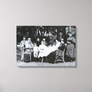 Family portrait of the author Leo N. Tolstoy Canvas Print