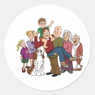 Family Portrait Stickers
