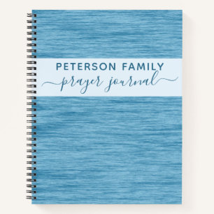 Family Prayer Journal personalized notebook