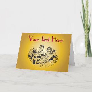 Family Presents Christmas Holiday Gift Shopping Card