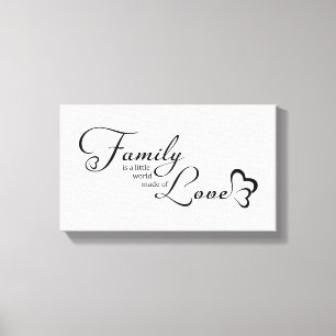 Family Quote Canvas Print