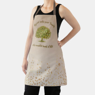 Family quote Mather day gift, family tree mom gift Apron