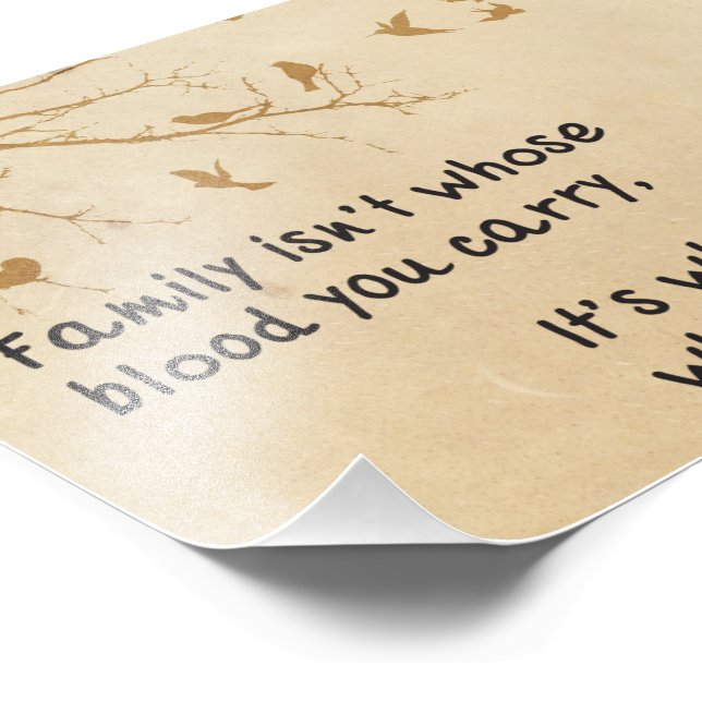 Family quote photo print (Corner)