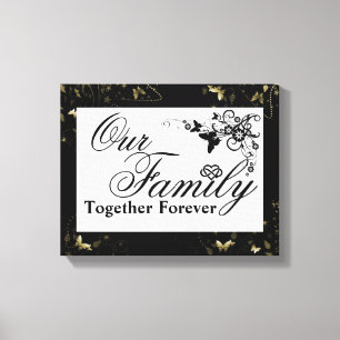 Family Quote/Wrapped Canvas Print