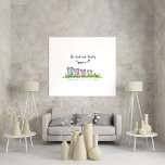 Family rain boot personalised elegant gift poster<br><div class="desc">Family rain boot personalised elegant family gift</div>