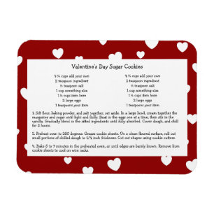 Family Recette Keepsaké Valentines Jour Magnet