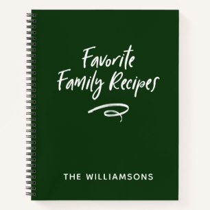 Family Recipe Book Cookbook 