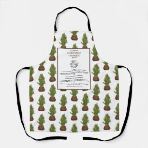 Family Recipe Christmas Tree Holiday Keepsake Apron