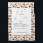 Family Recipe Heirloom Mountain Kitchen Towel<br><div class="desc">Keepsake family recipe tea towel. Share uncle Jim's chili recipe or great aunt Aggie's all time favourite thanksgiving casserole dish. Elegant and simple template design can easily be adjusted to share your family recipes as mother's day, birthday, or Christmas gifts. Custom family name with initials. Colours can be changed. Great...</div>