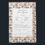 Family Recipe Heirloom Mountain Kitchen Towel<br><div class="desc">Keepsake family recipe tea towel. Share uncle Jim's chili recipe or great aunt Aggie's all time favourite thanksgiving casserole dish. Elegant and simple template design can easily be adjusted to share your family recipes as mother's day, birthday, or Christmas gifts. Custom family name with initials. Colours can be changed. Great...</div>