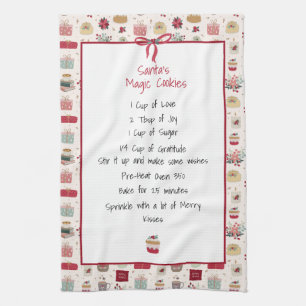 Family Recipe Keepsake Christmas  Kitchen Towel