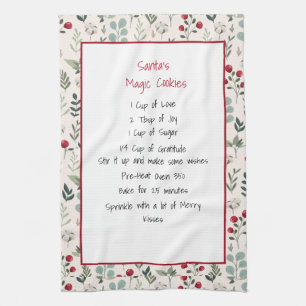 Family Recipe Keepsake Christmas  Kitchen Towel