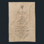 Family Recipe Keepsake Custom Text Kitchen Towel<br><div class="desc">Add you own text to create a keepsake that can be handed down for generations.</div>