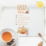 Family Recipe Tea Party Kitchen Towel<br><div class="desc">♥ The "Let's Make Tea" kitchen towel is sure to bring a touch of warmth to any winner's kitchen! This Family Recipe Tea Party kitchen towel is perfect for gifting at tea parties, garden bridal showers, or any tea-themed event. ♥ It's not just a practical addition to the kitchen; it...</div>