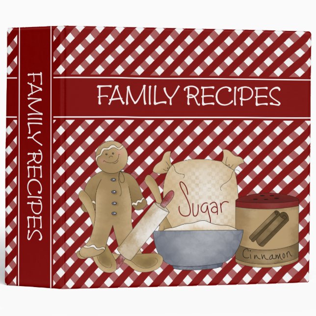 Family Recipes 2 inch Binder (Front/Spine)