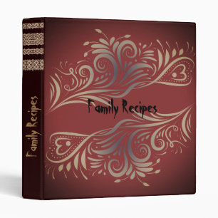 Family recipes 3 ring binder