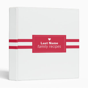 Family Recipes Binder