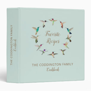 Family Recipes California Hummingbirds Binder