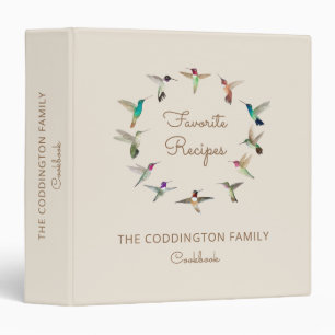 Family Recipes California Hummingbirds Binder