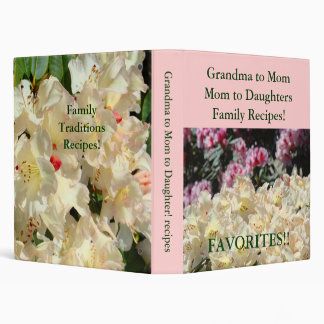 Family Recipes! Grandma to Mom to Daughters binder