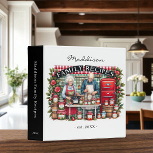 Family Recipes Kitchen Keepsake Cookbook Binder