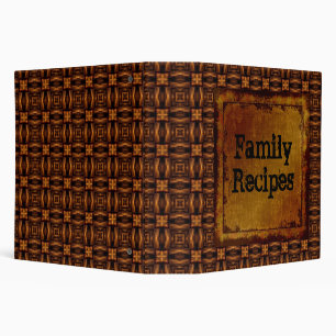 Family Recipes Leather Look Binder