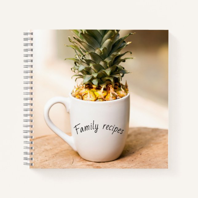 Family Recipes Spiral Notebook (Front)