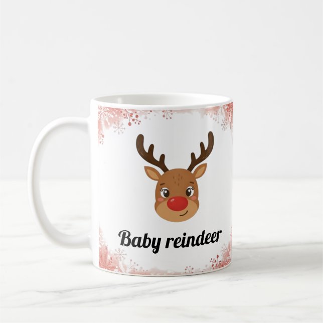 Family Reindeer Matching Mugs (Gauche)