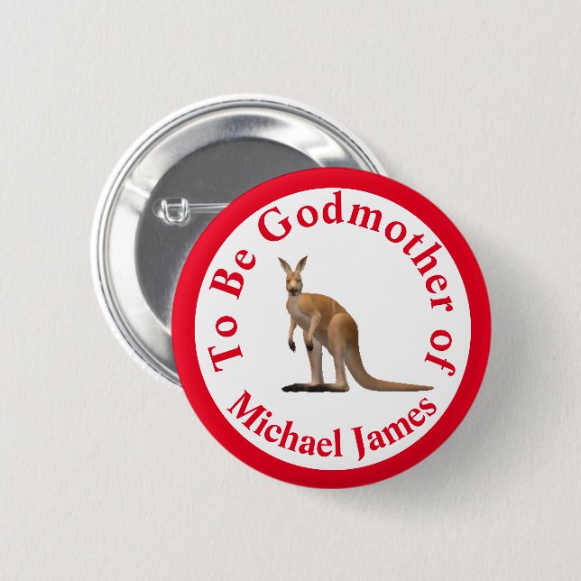 Family Relation Assorted Animals 2 Inch Round Button (Front & Back)