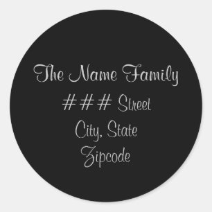 Family return address label - personalize