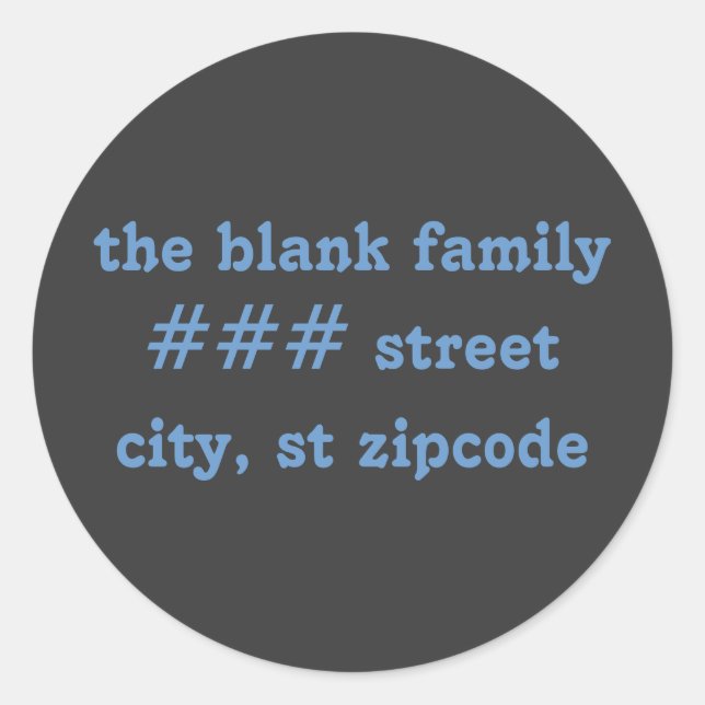 family return address labels - personalize info (Front)