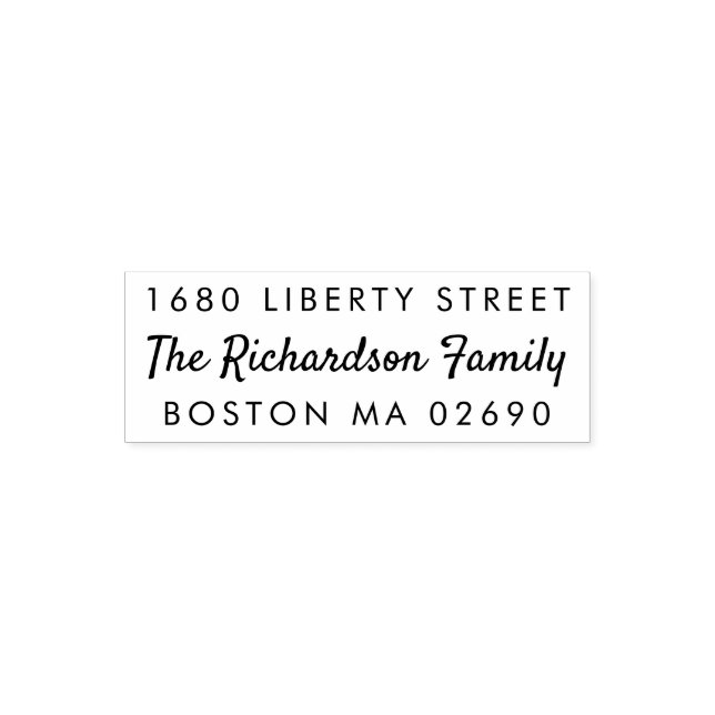 Family Return Address Self-inking Stamp (Design)