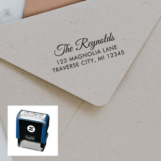 Family Return Address Self-inking Stamp