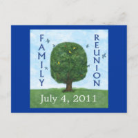 Family Reunion 2011 Postcard Invitation