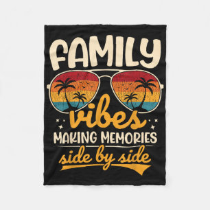 Family Reunion 2025 Making Memories Side By Side Fleece Blanket