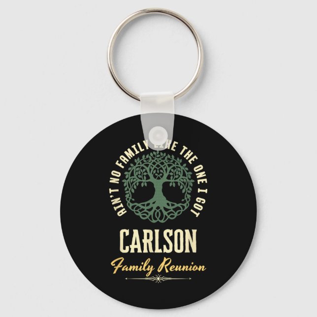 Family Reunion 2025 Matching Design - Carlson  Keychain (Front)
