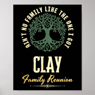 Family Reunion 2025 Matching Design - Clay Poster