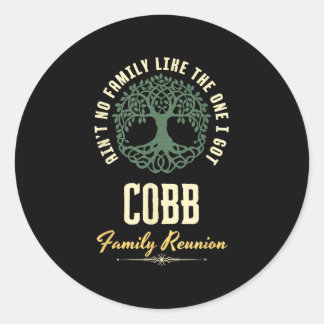 Family Reunion 2025 Matching Design - Cobb  Classic Round Sticker