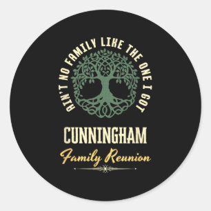 Family Reunion 2025 Matching Design - Cunningham  Classic Round Sticker
