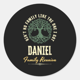 Family Reunion 2025 Matching Design - Daniel  Classic Round Sticker