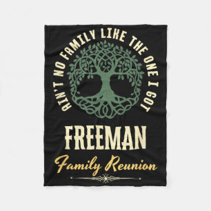 Family Reunion 2025 Matching Design - Freeman  Fleece Blanket