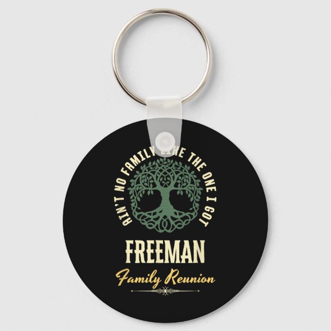 Family Reunion 2025 Matching Design - Freeman  Keychain (Front)