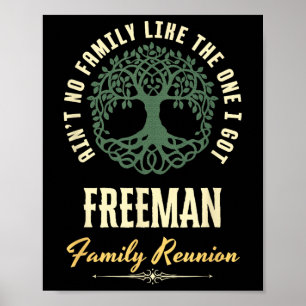 Family Reunion 2025 Matching Design - Freeman Poster