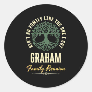 Family Reunion 2025 Matching Design - Graham Classic Round Sticker