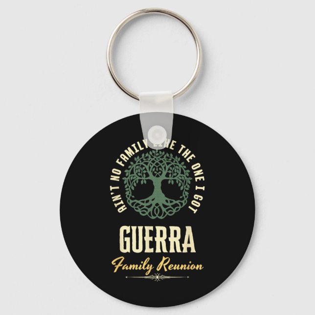 Family Reunion 2025 Matching Design - Guerra  Keychain (Front)
